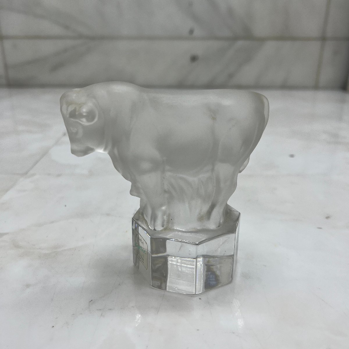 ＝R＝ Goebel Crystal Collection ゲーベル 牛 Cow クリスタル オブジェ アンティーク 北欧 ＝B-240259_画像4