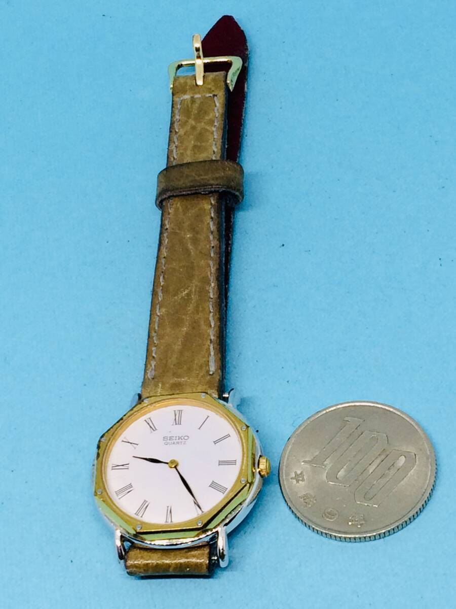 (D27)粋な時計(*'▽')セイコー・2320・オクタゴン（電池交換済み）S&G・レディス腕時計USED（送料全国一律185円）しゃれた時計です。_セイコーオクタゴンお洒落楽しんで下さい。
