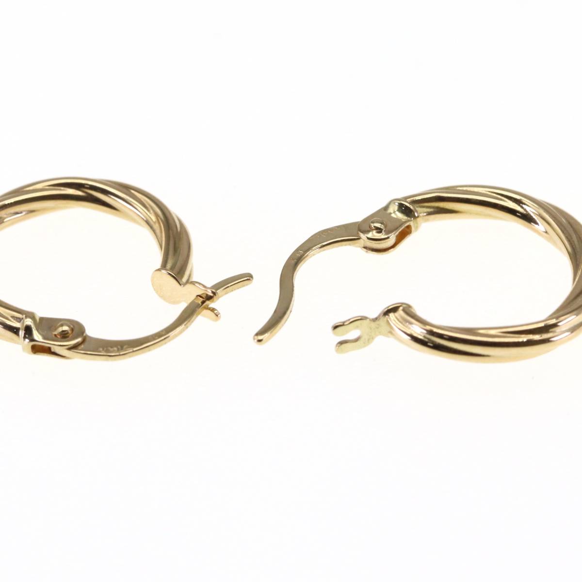 Star Jewelry earrings K18 hoop screw STAR JEWELRY