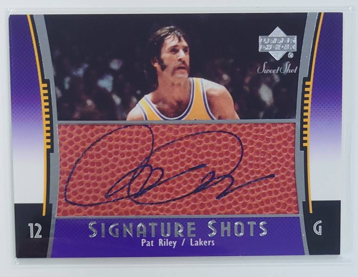 2004-05 Upper Deck SWEET SHOT Pat Riley AUTO Los Angeles Lakers , Hall of Fame , 現Heat_画像1