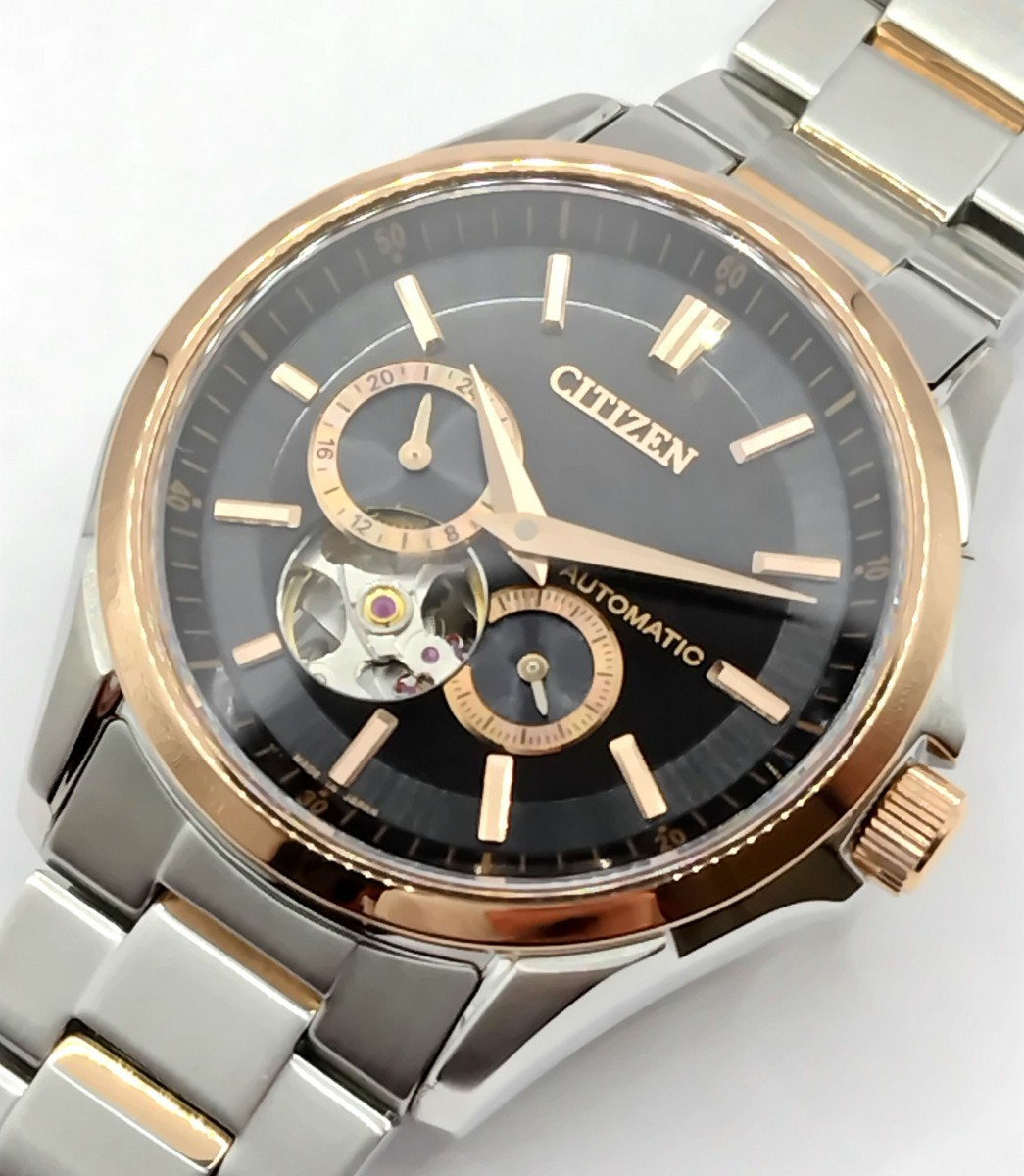 [ unused goods ]CITIZEN Citizen NP1014-77E 4197-006G202 Citizen collection mechanical watch self-winding watch black face pink gold 