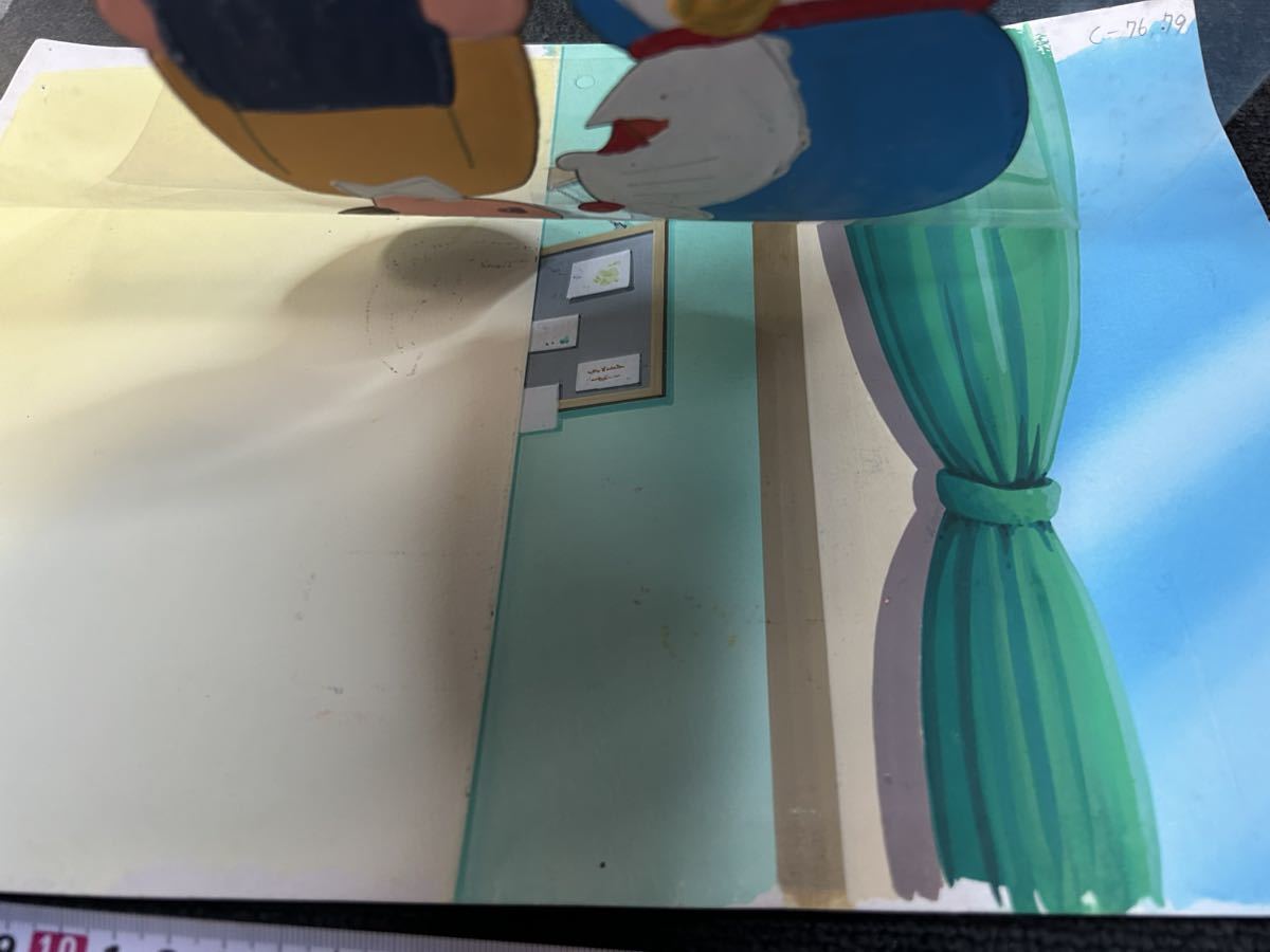 ドラえもん セル画 アニメ のび太の部屋 背景付き 昭和レトロ ドラえもん セル画 アニメ のび太の部屋 背景付き 昭和レトロ