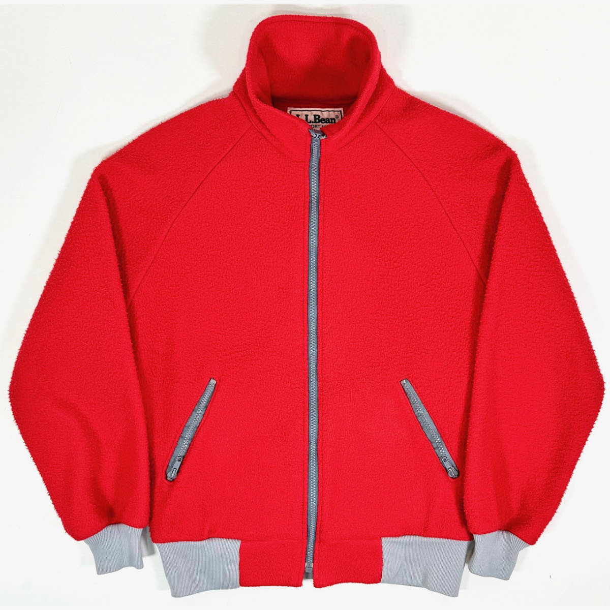 USA製 1980s L.L.Bean Fleece jacket M Red 80年代 ヴィンテージ エルエルビーン フリースジャケット VINTAGE レッド