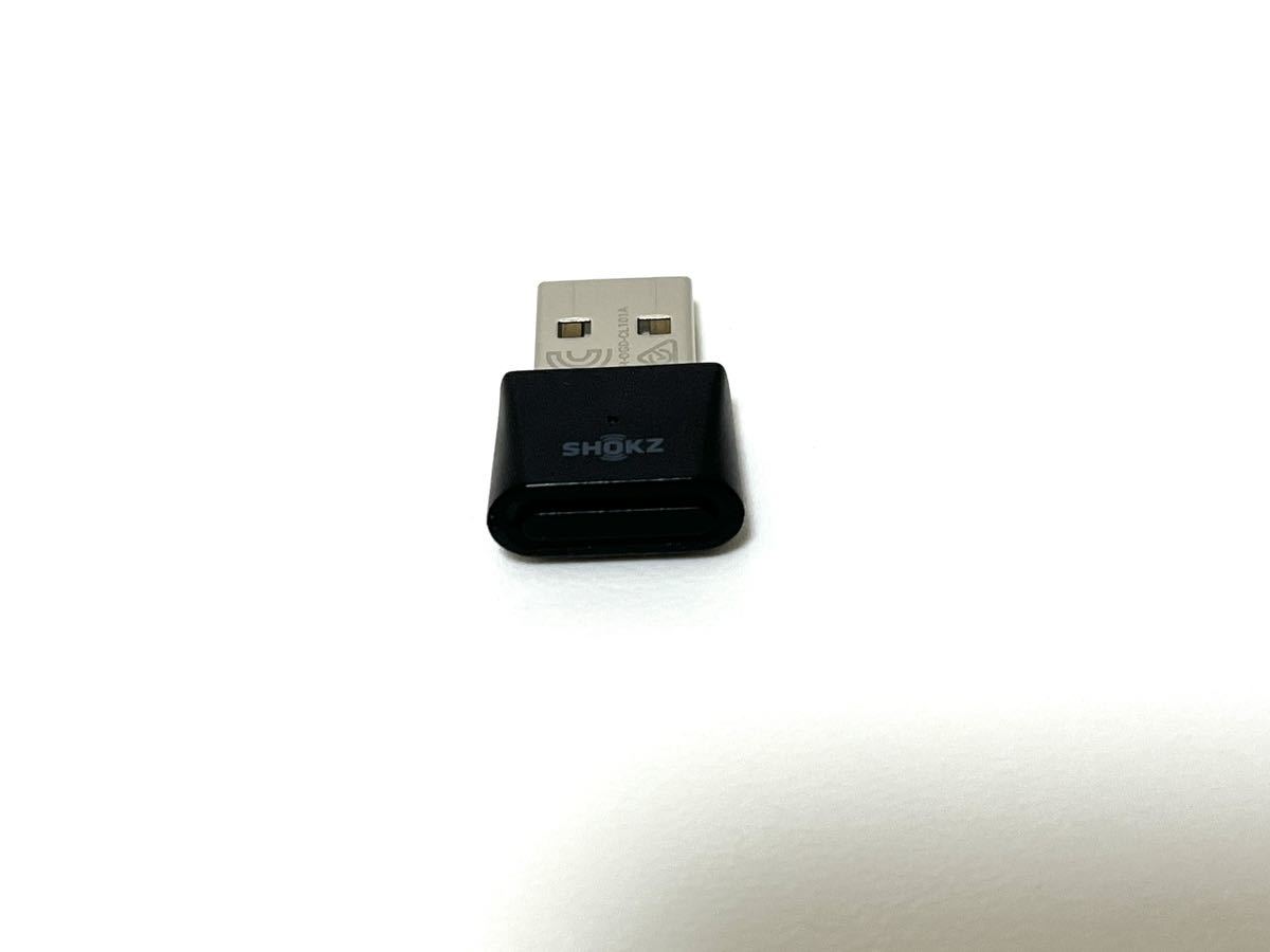 Shokz ショックス ヘッドホン用ワイヤレスアダプタ Loop 100 USB-A SKZ-OT-000001 中古_画像1