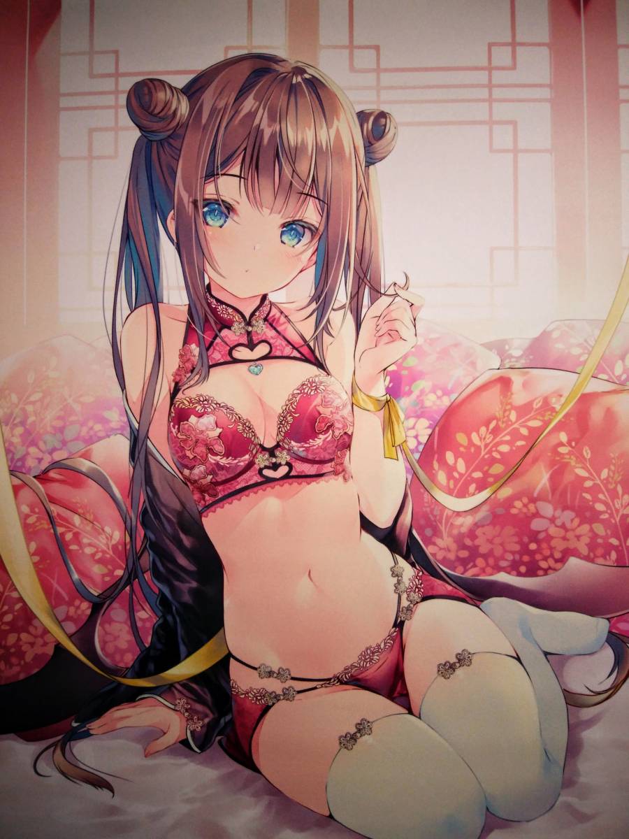 【SALE/37%OFF】 みわべさくら チャイナ下着悪魔ちゃん B2タペストリー タペストリー
