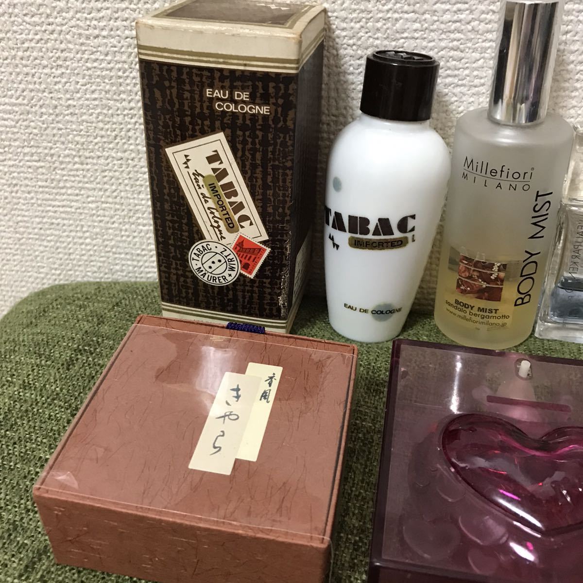 ☆1円〜！香水 parfum オーデコロン ハンカチ まとめ Tommy Bahama TABAC 当時物 ブランド ゆうパック820円_画像2