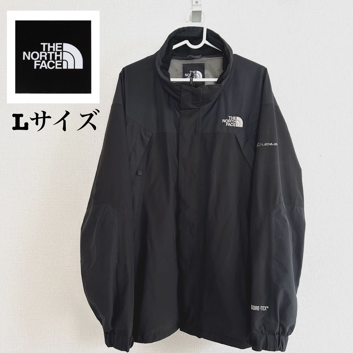 【REUSE：THE NORTH FACE】レア物　GORE-TEX ノースフェイス　レクサスロゴ　マウンテンジャケット　Lサイズ