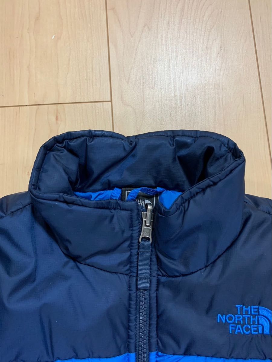 【REUSE：THE NORTH FACE 】 ノースフェイス　KIDS 軽量　ダウンジャケット　M/M サイズ