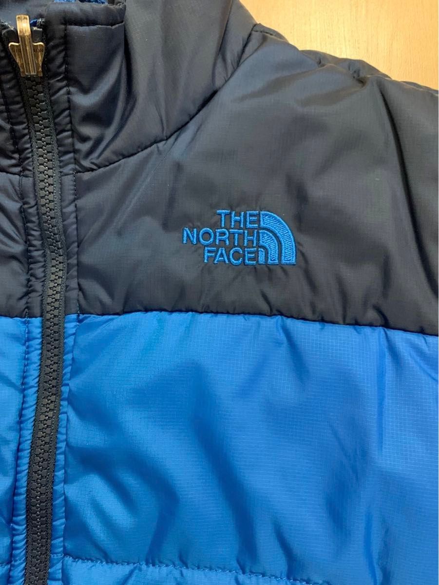 【REUSE：THE NORTH FACE 】 ノースフェイス　KIDS 軽量　ダウンジャケット　M/M サイズ