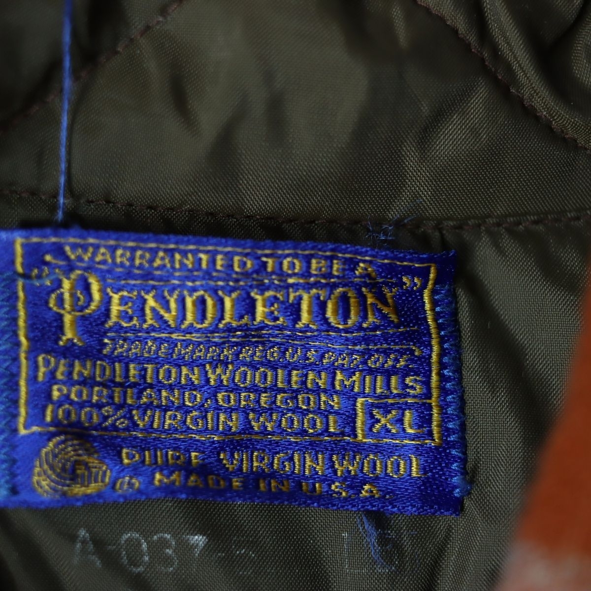 70s USA製 PENDLETON ペンドルトン ウール チェック シャツ size XL / 古着 ヴィンテージ_画像4