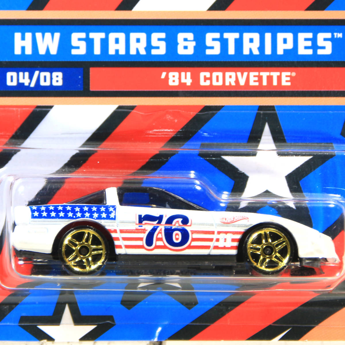 【JHM TOY】USカード '84 CORVETTE ’84 コルベット 新品未開封 HW STARS & STRIPES_画像1