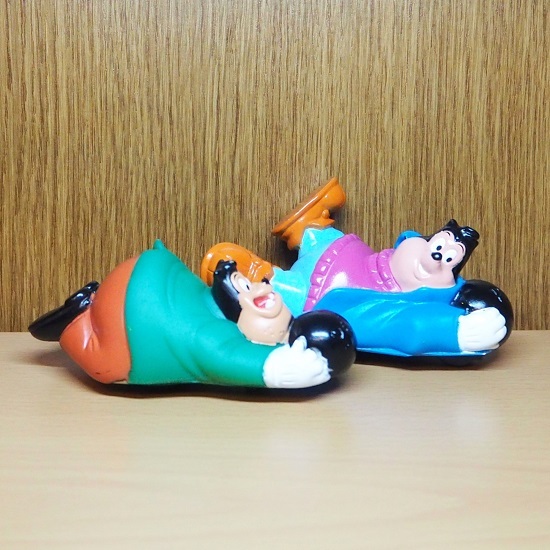  Goofy Max figure bo- ring 2 piece set Burger King Ame toy mi-ru toy Disney 