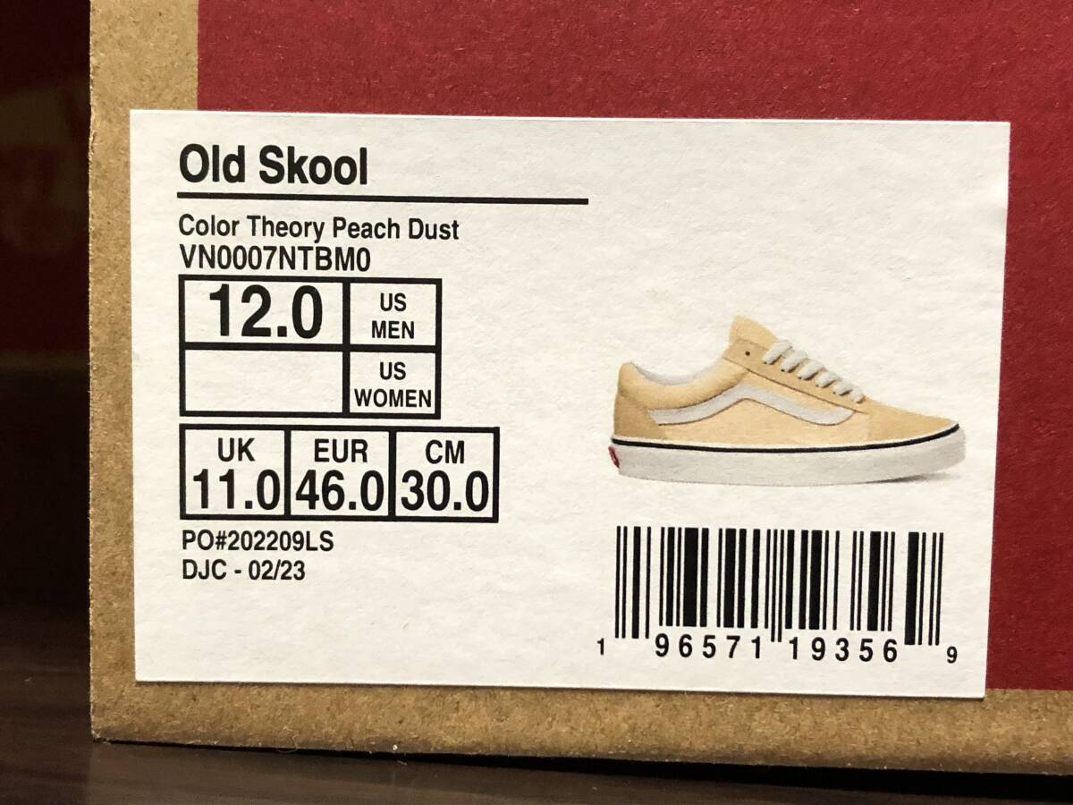 30.0cm VANS ヴァンズ OLD SKOOL オールドスクール VN0007NTBM0 PEACH DUST_画像8