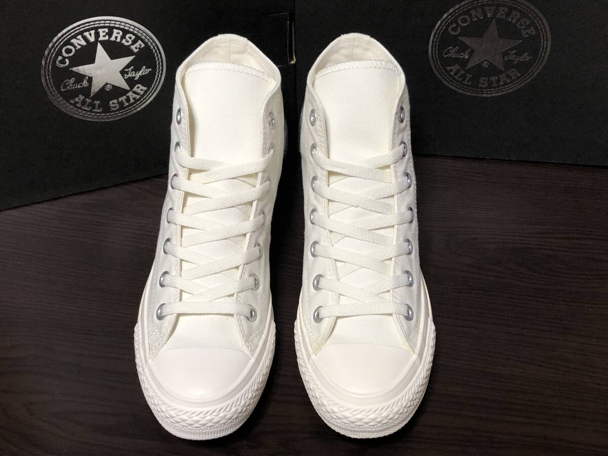 コンバース オールスター ラバーパッチ HI CONVERSE ALL STAR RUBBERPATCH HI 24.5cm WHITE　※若干左足に黄ばみあり_画像3