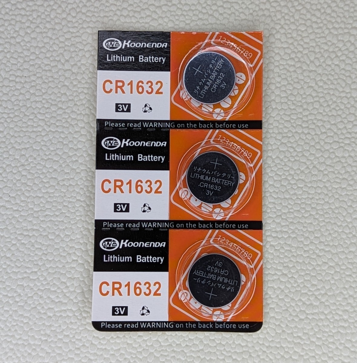 CR1632 リチウムボタン電池 3個 使用推奨期限 2028年12月【家】の画像3
