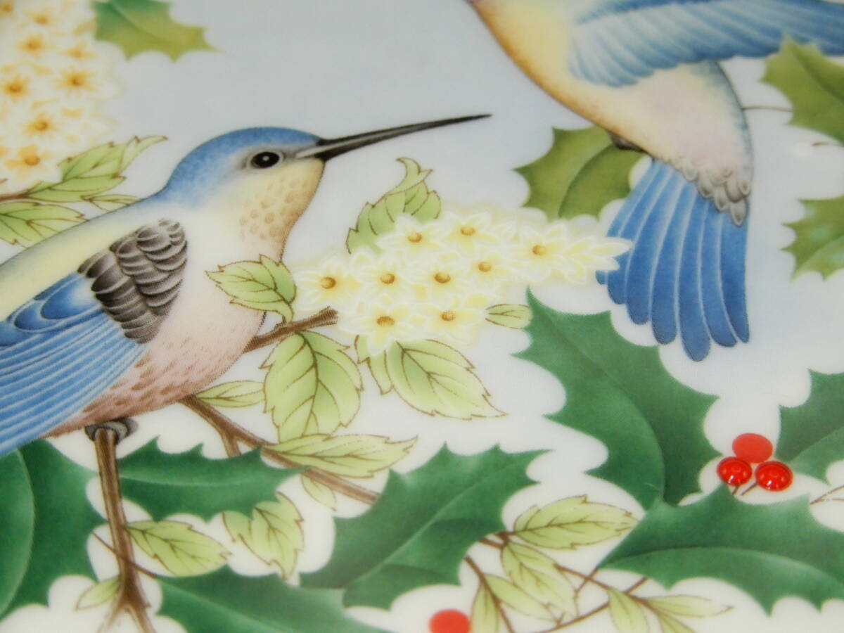 Noritake LIMITED EDITION CHRISMAS PLATE 2000 Hummingbird ノリタケ クリスマスコレクションプレートの画像3