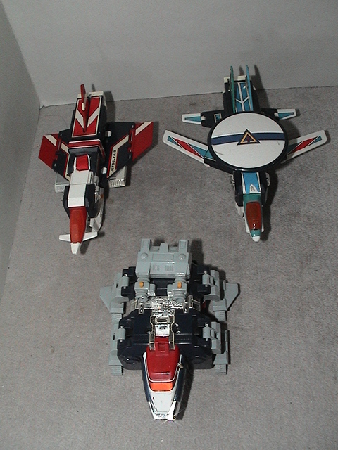  old Bandai DX Chogokin Choushinsei Flashman flash King < used present condition goods > poppy POPY BANDAI