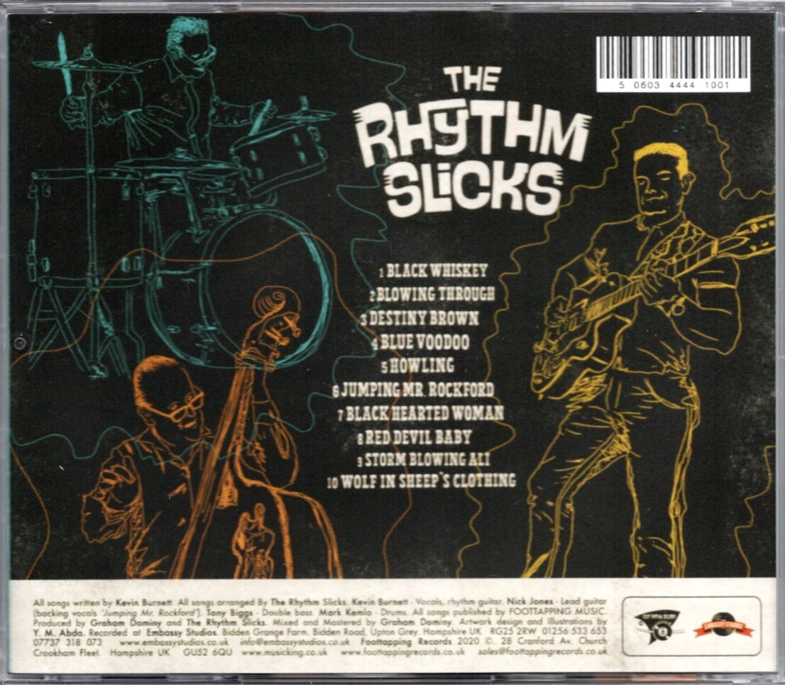 貴重盤 / THE RHYTHM SLICKS - HOWLIN' CD / 超極上 Raw & Hard Edge WILD Rockabilly Bopkatz / Killer Rockin DJ Spin / ロカビリー_画像2