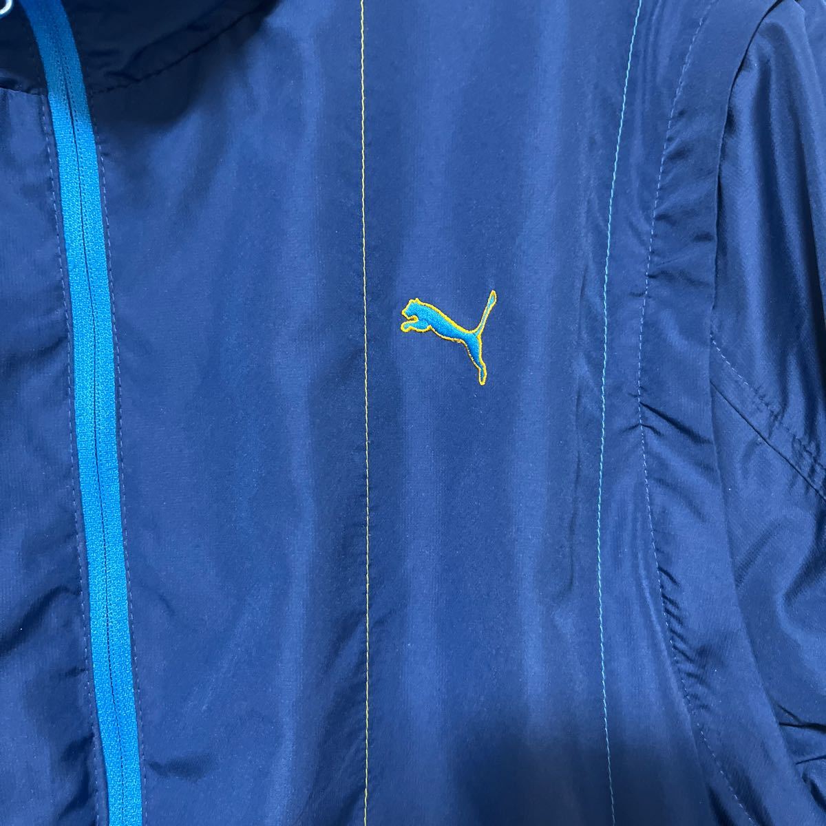 [ Puma ]PUMA 2WAY half Zip jacket ( reversible ) L navy ( navy blue ): blue ( blue )