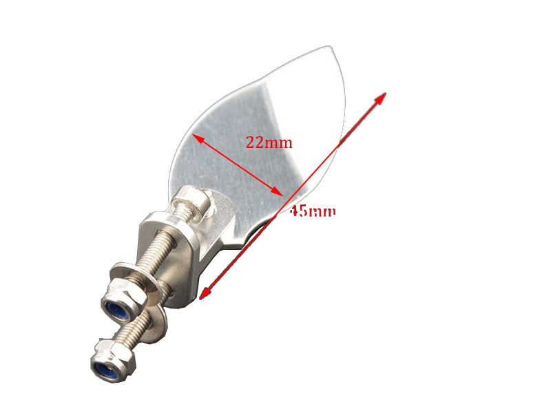  small size boat for 45mm# aluminium Turn fins 2 piece set stabilizer 