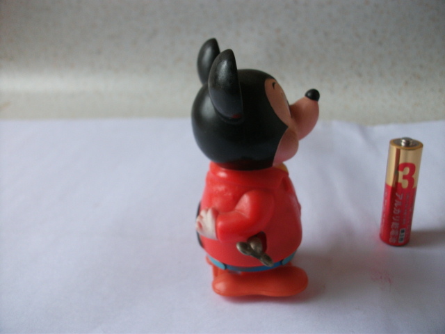 即決 希少 レア 当時物 日本製 ディズニー ミッキーマウス ゼンマイ トコトコ 歩行 ノコノコ WING-UP フィギュア 昭和レトロ ビンテージの画像5