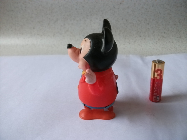 即決 希少 レア 当時物 日本製 ディズニー ミッキーマウス ゼンマイ トコトコ 歩行 ノコノコ WING-UP フィギュア 昭和レトロ ビンテージの画像3