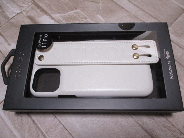 iPhone11 Pro 即決 2個セット 送料無料★KANGOL アイフォン スマホ 携帯 背面 ケース カバー カンゴール 黒 ブラック 白 ホワイト AD-15