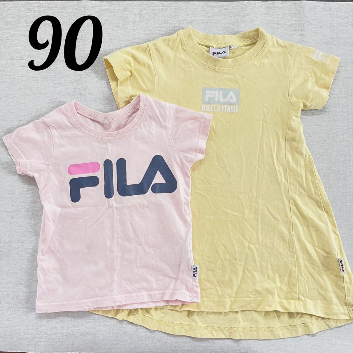 90 フィラ　FILA 女の子　半袖　夏服　春服　子供服　半袖Tシャツ