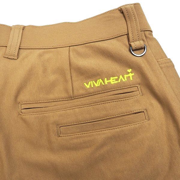 P613 新品 VIVA HEART ビバハート ベンベルグ ハイストレッチ ゴルフ パンツ 85 ベージュ_画像8