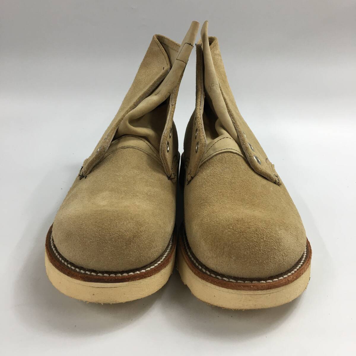 ★E02365【未使用保管品】RED WING レッドウィング/アイリッシュセッター/8167/サイズ 8E/ベージュ/スエード/箱付_画像2