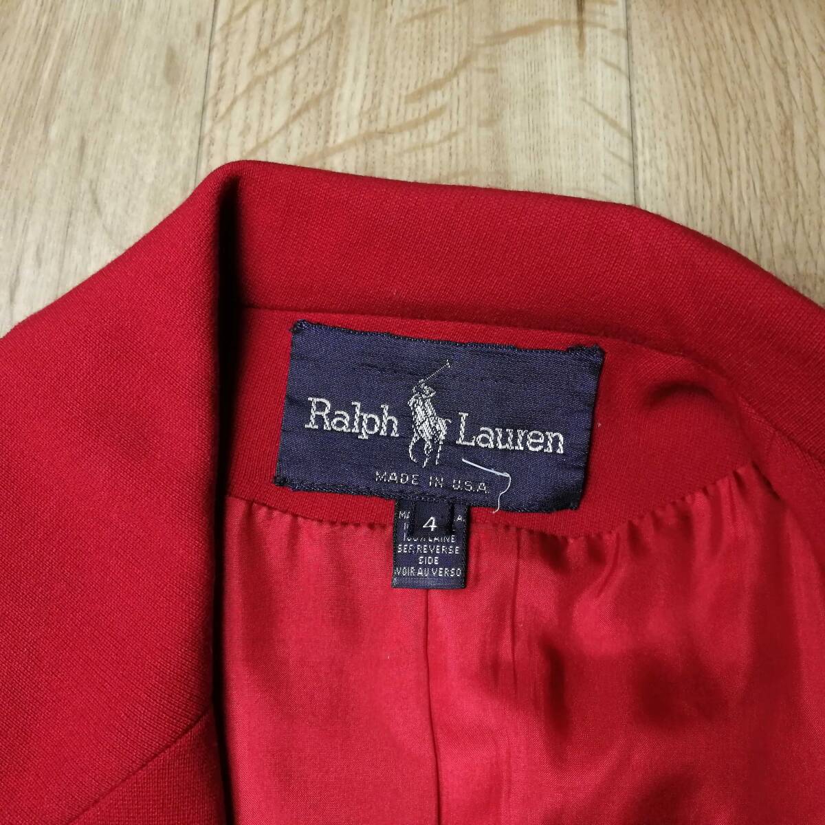 アメリカ製 ラルフローレン RALPH LAUREN スカートスーツ セットアップ ヴィンテージ サイズ4 24-0227bu02_画像2