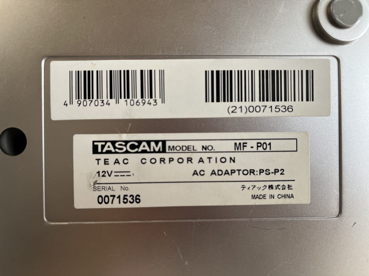 【ジャンク品】 TASCAM PORTASTUDIO MF-P01 タスカム ポータスタジオ マルチトラックレコーダー カセット 通電確認済み _画像5