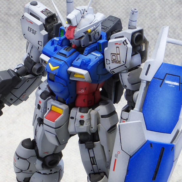 RG ガンダム試作1号機 GP01 ゼフィランサス 改修塗装完成品_画像1