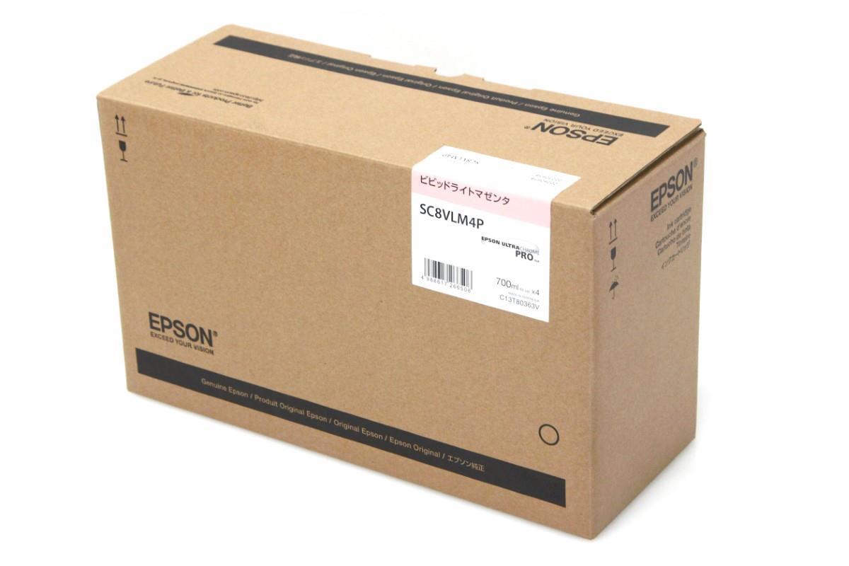 未使用品｜エプソン SC8VLM4P ライトマゼンダ インクカートリッジ 700ml 純正 πT620-2H2