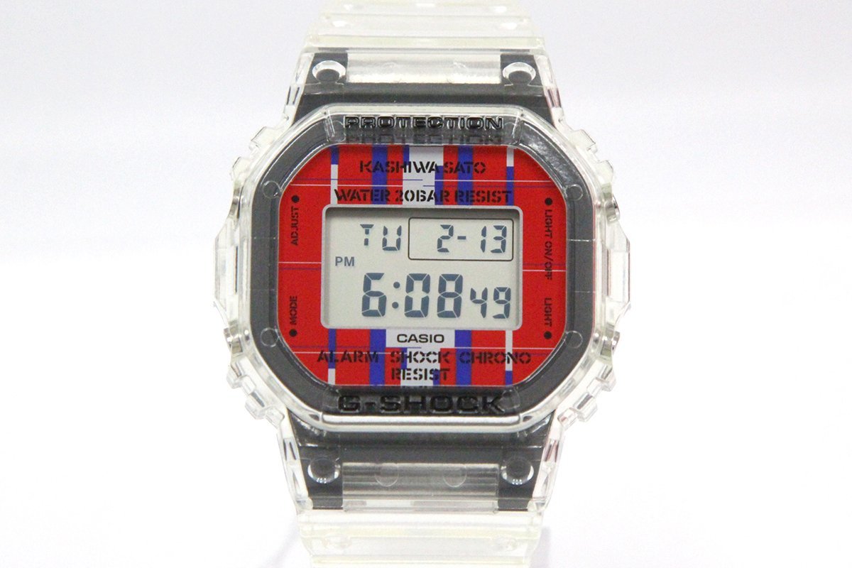 未使用品｜カシオ G-SHOCK DWE-5600KS-7JR デジタル腕時計 KASHIWA SATO コラボレーションモデル χA6802-2G1