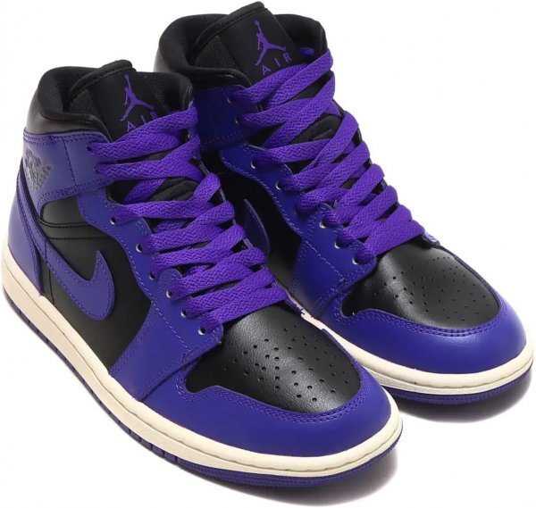 NIKE WMNS AIR JORDAN 1 MID エアジョーダン ミッド BQ6472-051 紫黒 23.0_画像1