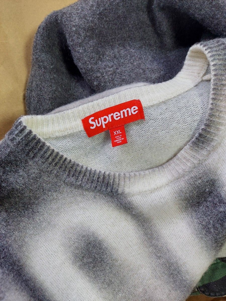 Supreme Blurred Logo Sweater XXL Black クルーネックニット シュプリーム ニット セーター