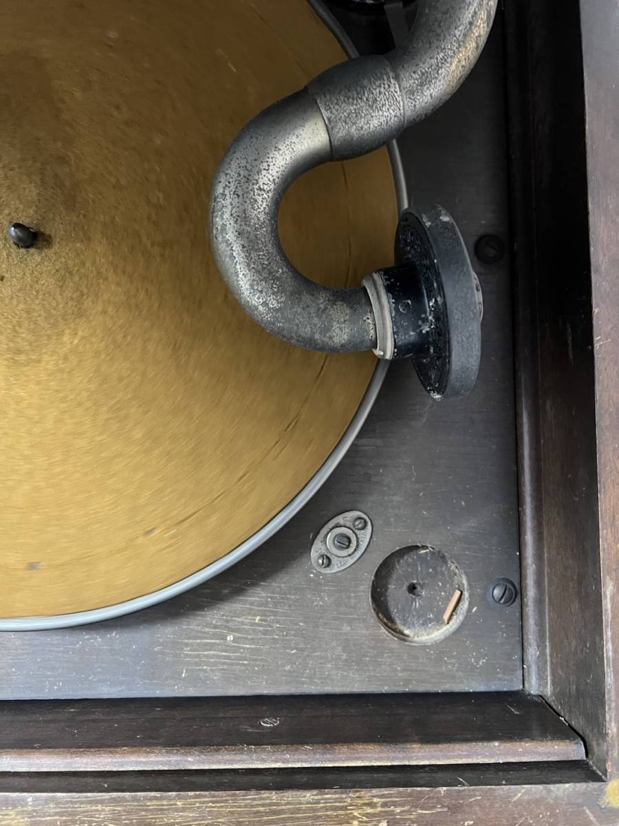 日本ビクター 蓄音機 Victrola ピクトローラ J1-81 アンティーク 昭和レトロ ジャンク 針付き_画像6