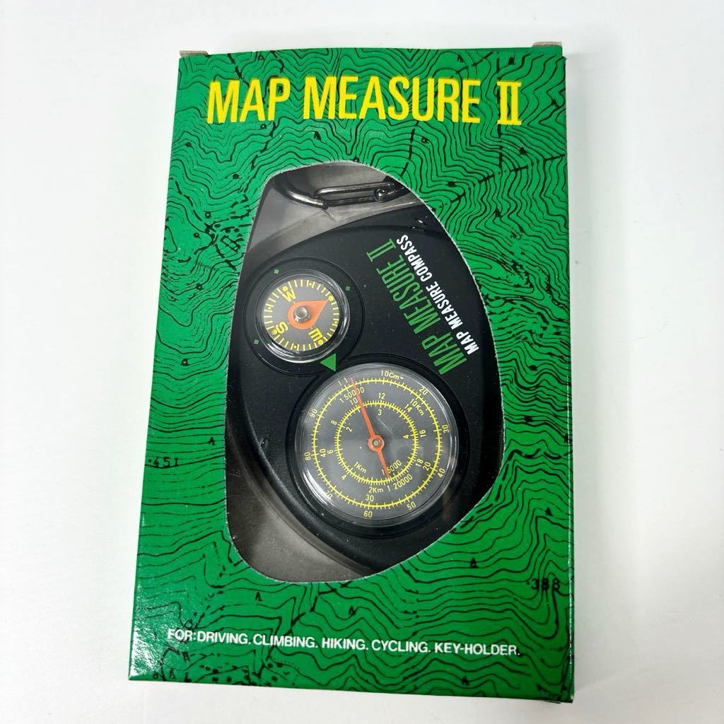 【新品 未使用】コンパス マップメジャー MAP MEASURE 2 箱付き キーホルダー 地図上距離確認 (882)_画像1