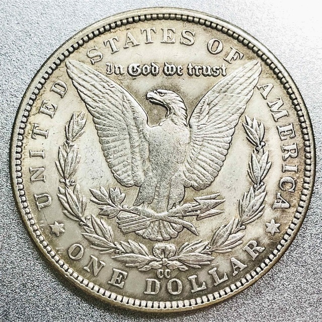 モルガン 1ドル銀貨 1881年 CC　レプリカコイン_画像2
