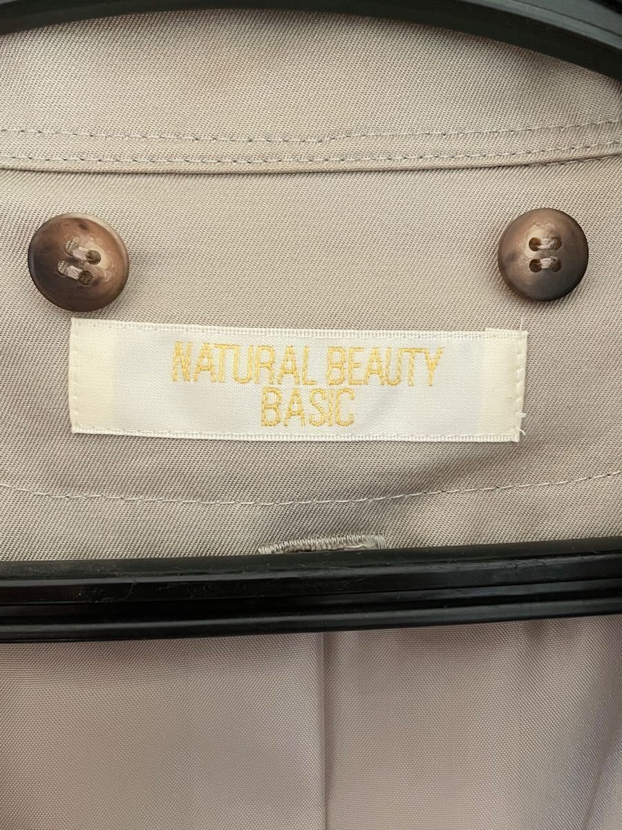 ナチュラルビューティーベーシック NATURAL BEAUTY BASIC トレンチコート フェイクファー付き