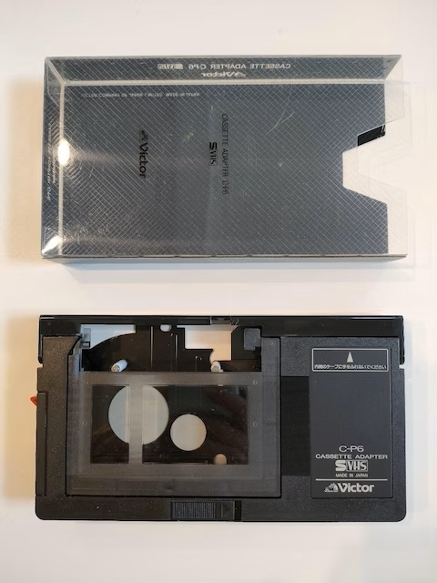 ビクター　SVHS　カセットアダプター　C-P6　VHS-C専用　ヘッドクリーニングカセット　TCC-2A_画像1