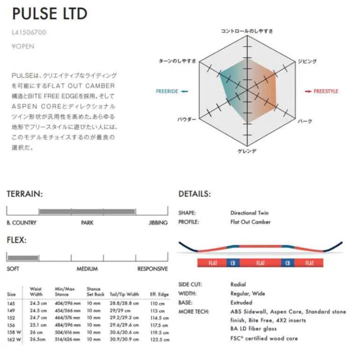 SALOMON PULSE LTD サロモン　パルス　リミテッド　スノーボード　サロモン　2021-2022