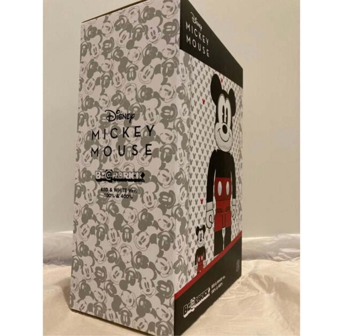 レア新品】BE@RBRICK MICKEY MOUSE (R&W)100％ 400％ ディズニー