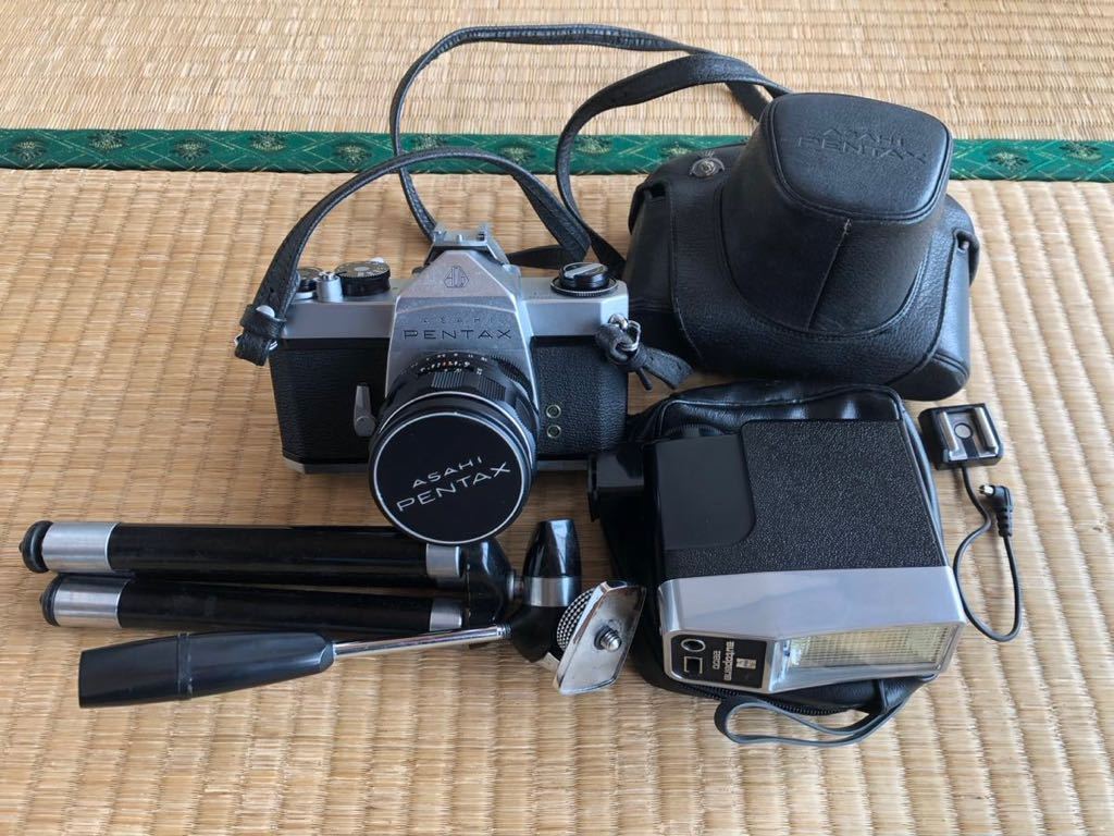 ■ ASAHI PENTAX アサヒペンタックス SL 一眼レフフィルムカメラ Super-Takumar 1:1.8/55 _画像1