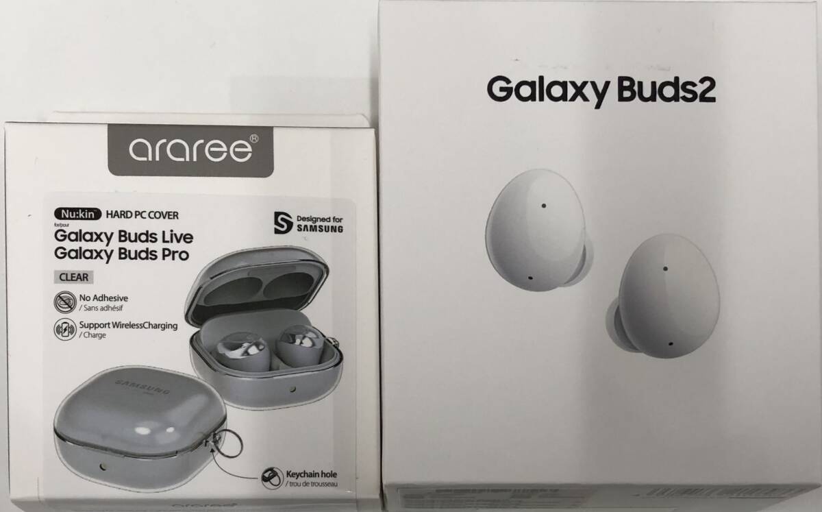 未使用未開封 保管品 Galaxy Buds2 イヤホン（ホワイト） 充電ケース