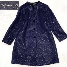 agnes b. Agnes B spangled coat navy regular price ¥44000 1 times only have on almost new goods 