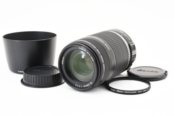 【美品】 Canon キヤノン EF-S 55-250mm F4-5.6 IS レンズ デジタル一眼カメラ #442