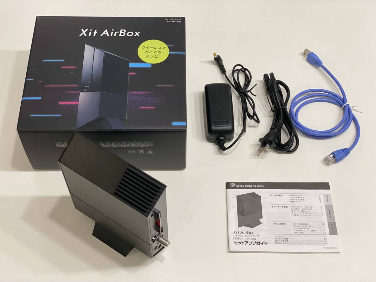 XIT-AIR100W ワイヤレスTVチューナー Windows/Mac/iPhone/iPad/Android/Kindle Fire対応 (地上 BS 110度CSデジタル) Xit AirBox PIXELA_画像1