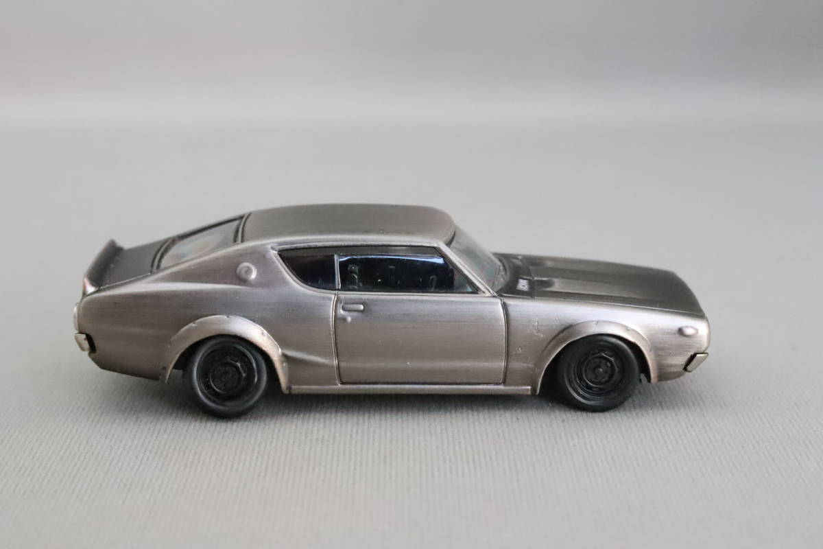  Konami out of print famous car collection D.C. VERSION Nissan Skyline GT-R( Ken&Mary,KPGC110)1973... silver 1/64 scale 